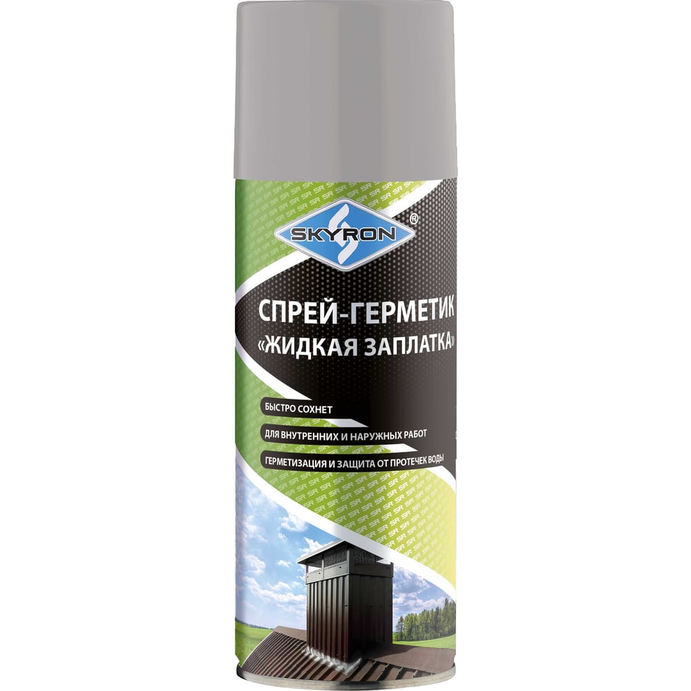 Изображение товара Спрей-герметик жидкая заплатка SKYRON серый RAL 7040 0.520 л