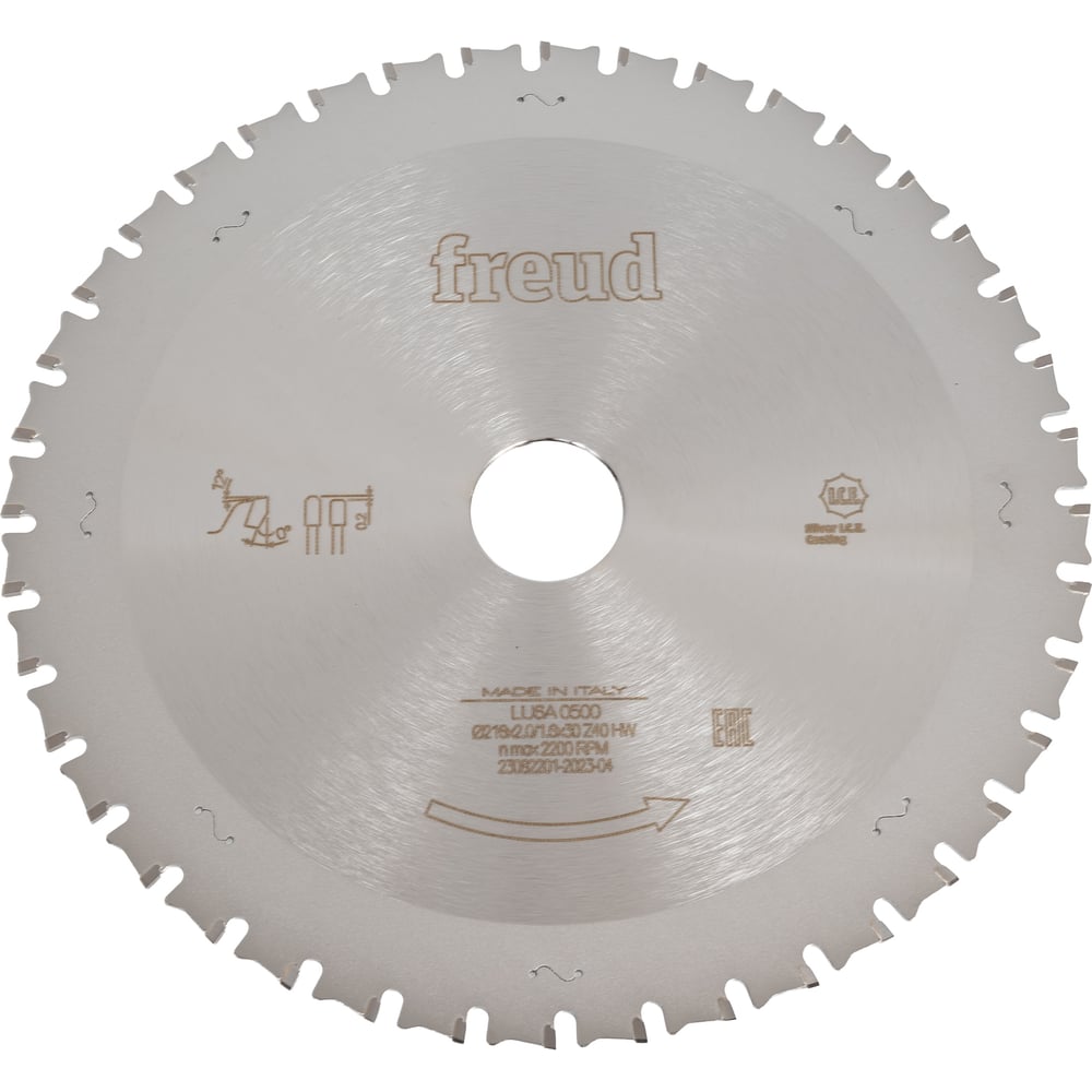 Изображение товара Диск пильный по железу LU6A 216мм 40 зубов FREUD PRO для металла