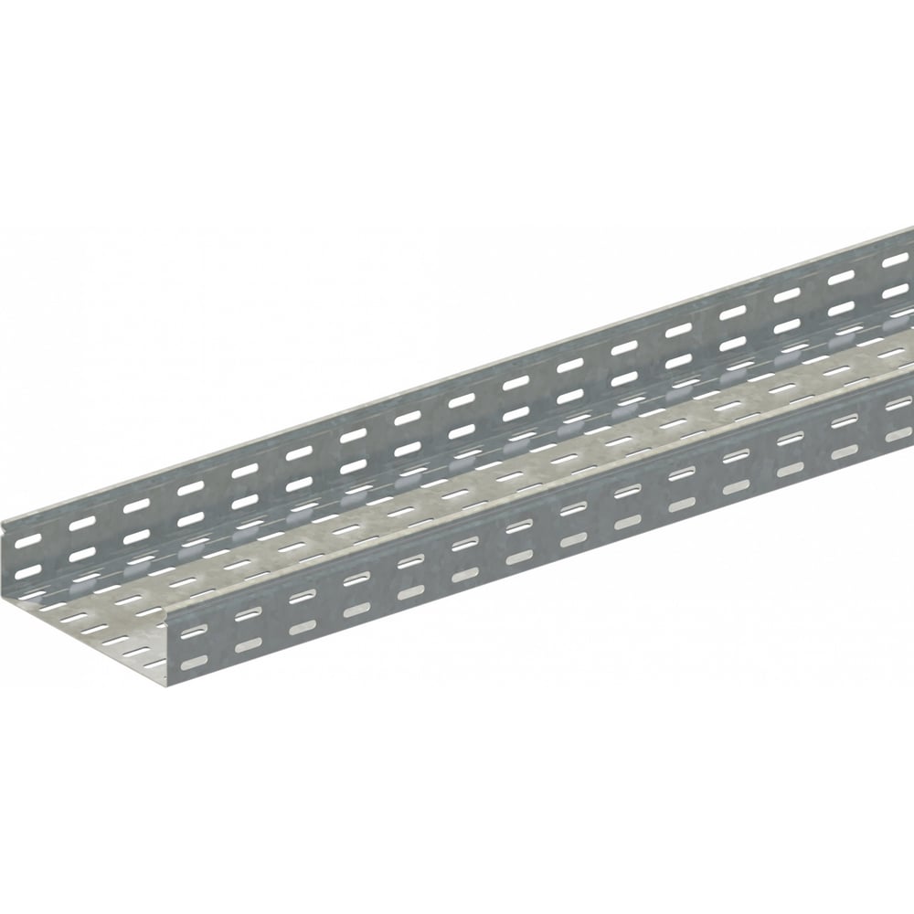 Изображение товара Прямой замковый перфорированный лоток СОЭМИ 200х100-1,0ц длина 3000 мм для электромонтажа