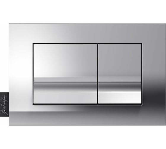 Изображение товара Панель смыва JACOB DELAFON геометрический дизайн, глянцевый хром 00000079963 E20858-CP