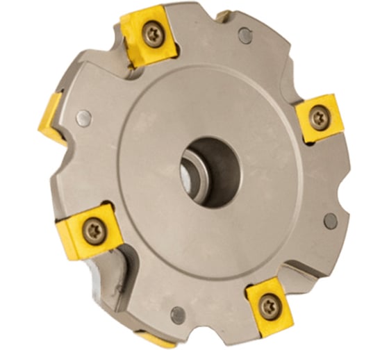 Изображение товара Фреза трехсторонняя 100х14х27 с механическим креплением 4гр пл-н с тан. креплением ZNHX 07 Z=8 (2х4) с фланцем AS490-R100.14.04.A27 Русский Инструмент ri.181.334