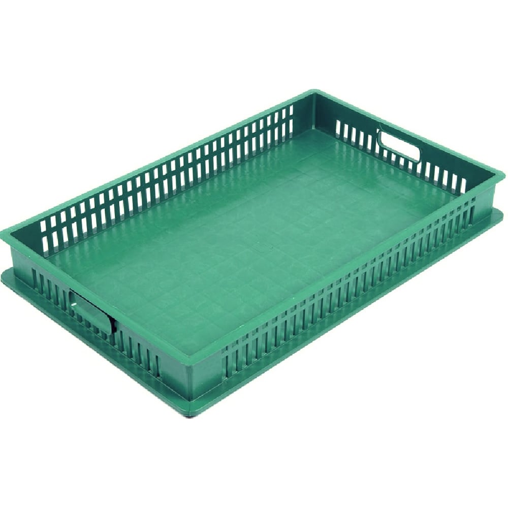 Изображение товара Ящик п/э 740х465х95 цв зеленый Тара.ру для хлеба и продуктов