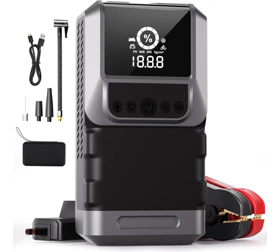 Изображение товара Пусковое устройство DEKAR 12V, 1200A, с компрессором CQ13