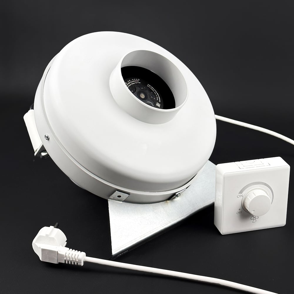 Изображение товара Комплект вентилятора KRAFTAIR ВКК-100V с регулятором для круглых каналов