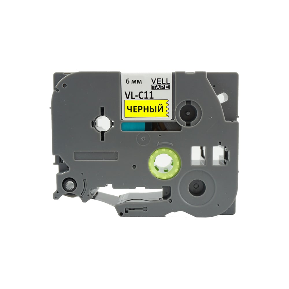 Изображение товара Лента VL-C11 Brother 6 мм черный на желтом для принтеров
