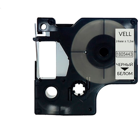 Изображение товара Термоусадочная трубка  VL-D-1805443 (O 16 мм, 24 мм x 1,5 м, черный на белом) {-1805443} Vell 1355901