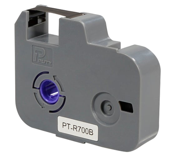 Изображение товара Черный риббон R700B () Премиум, длина 80 м, для принтера Puty P700 и Biovin S650E/S700E {PT-R700B} Vell 378184