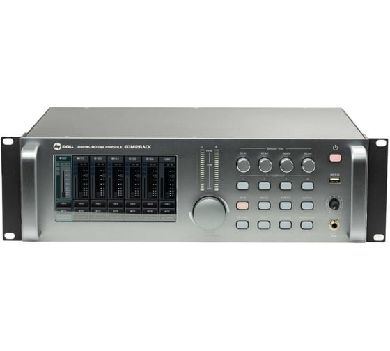 Изображение товара Цифровой рэковый микшер ExellTech Exell EDM12RACK 12 каналов 111086