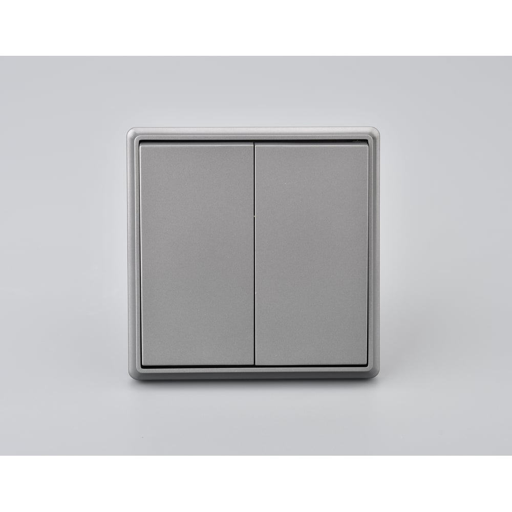 Изображение товара 2 клавишный выключатель ALTECH ENCORE 2SG скрытого монтажа графит