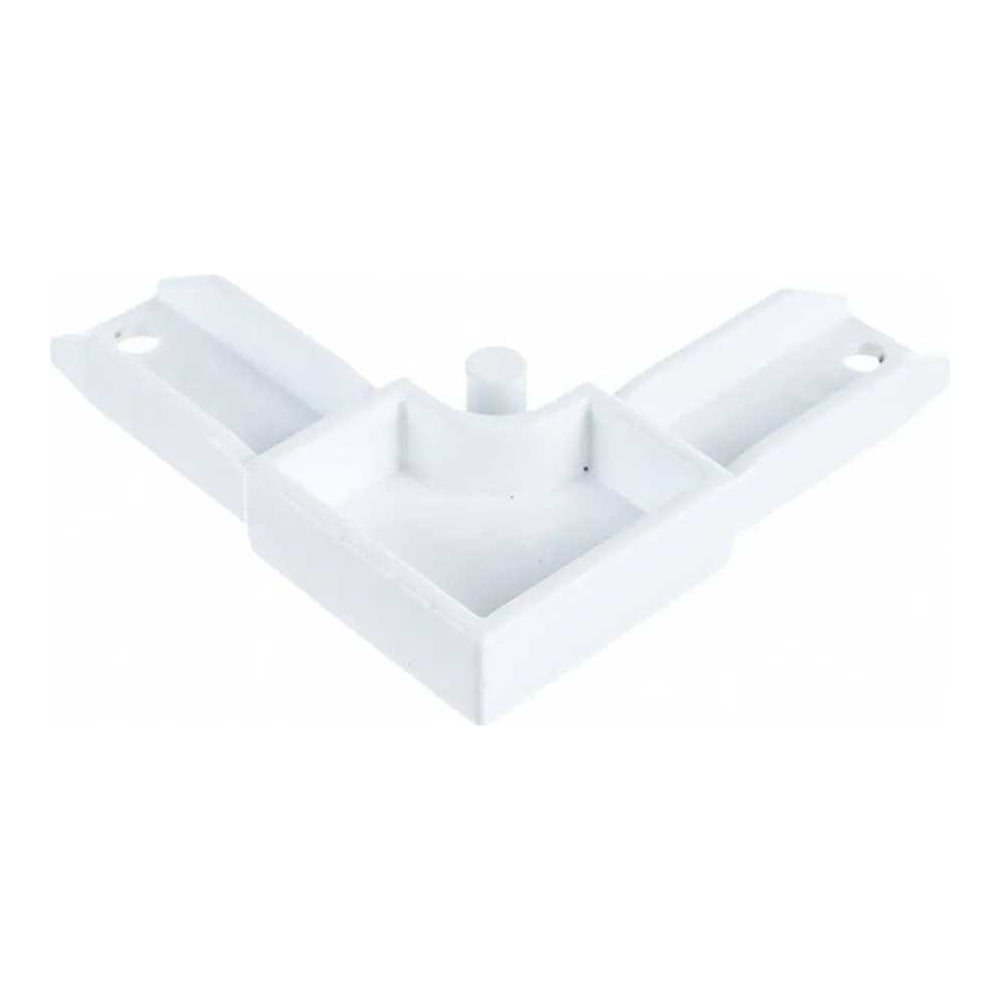 Изображение товара Соединительный уголок Метизик АГАТ металл 32мм усиленный белый