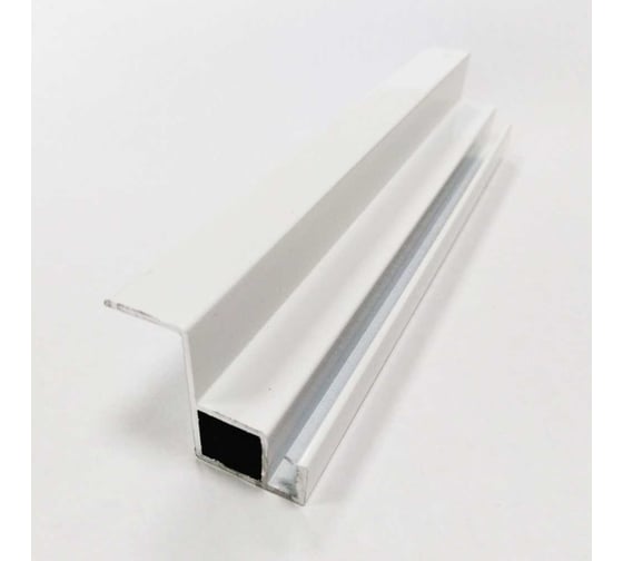 Изображение товара Профиль алюм Метизик АГАТ VSN полый (Вставной) Белый 6200.07