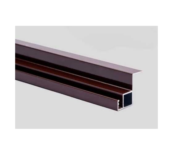 Изображение товара Профиль алюм Метизик АГАТ VSN полый (Вставной) Коричневый 6200.05