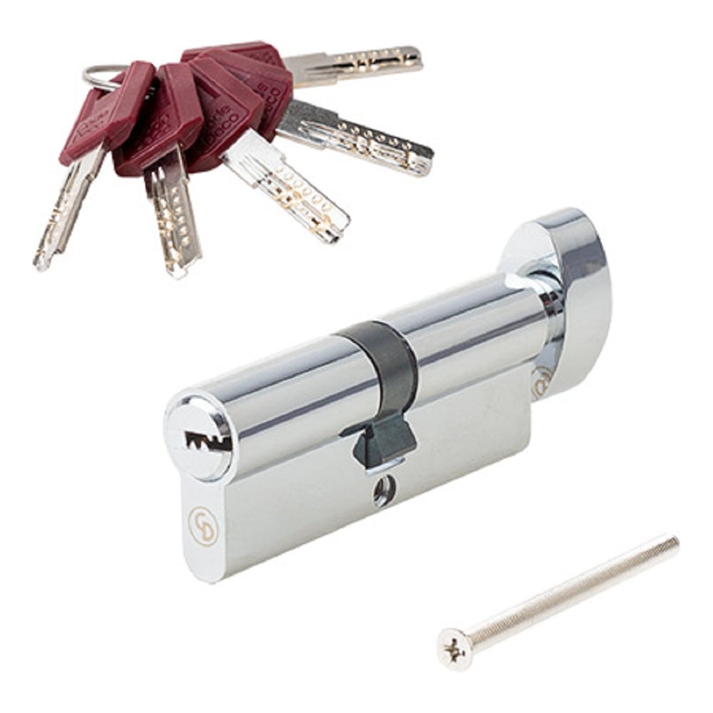 Изображение товара Цилиндровый механизм Code Deco ZM-80-C-CR для защиты дверей