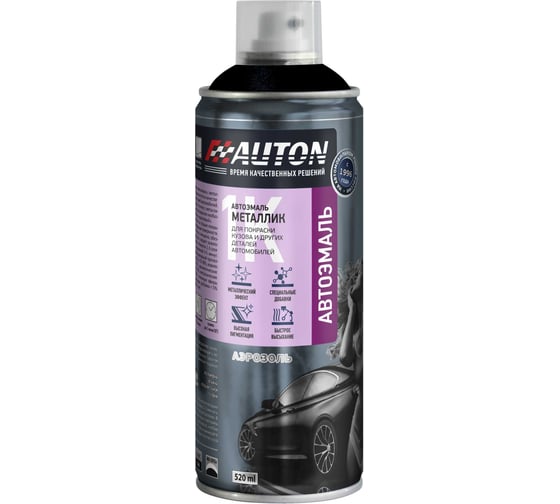 Изображение товара Автоэмаль металлик Auton VOLKSWAGEN LC9X DEEP BLACK аэрозоль 520 мл ATN-A53061