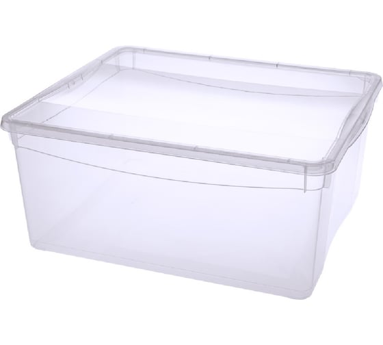 Изображение товара Ящик п/п 400х335х170 18 л. Кристал цв. прозрачный Restola 23366