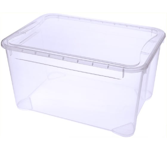 Изображение товара Ящик п/п 555х390х290 49л. Кристал цв. прозрачный Restola 23363