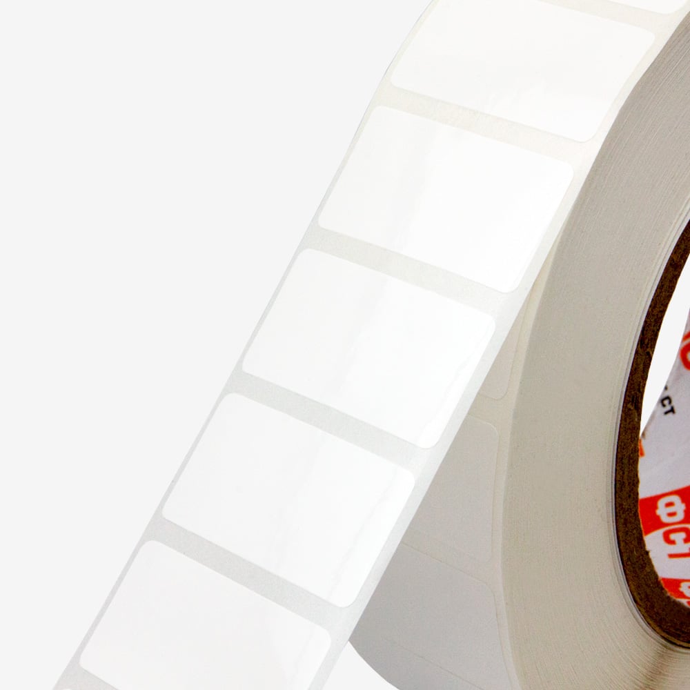 Изображение товара Этикетка в рулоне для ТТ печати 50х25мм полипропилен белый 3000 шт