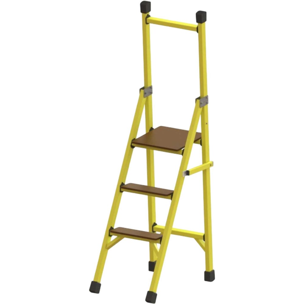 Изображение товара Стремянка стеклопластиковая ООО ЛУЧ с широкими ступенями 2 7 м профессиональная односторонняя