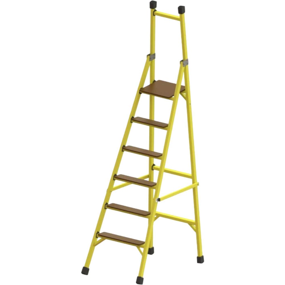 Изображение товара Стремянка стеклопластиковая ООО ЛУЧ ССВ-2,2ТШ-Ф40П профессиональная односторонняя с широкими ступен