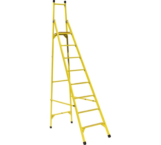 Изображение товара Стремянка диэлектрическая стеклопластиковая ООО "ЛУЧ" с вертикальной опорой ССВ-3,3-Ф55П