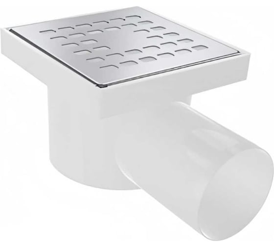 Изображение товара Трап ООО ПКФ Сварком д= 50 горизонтальный пласт, решетка нерж 100х100 (уп/1шт) СанТех s023171