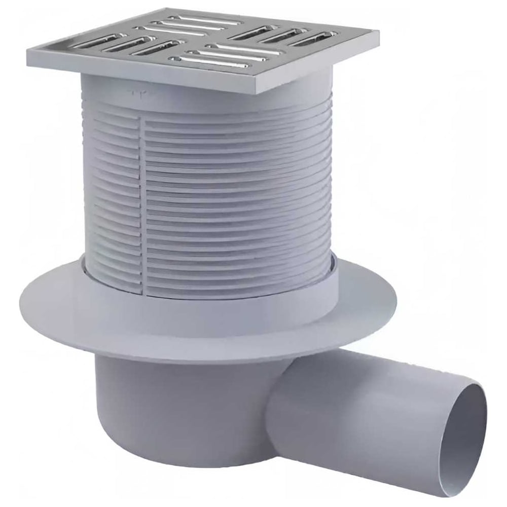 Изображение товара Горизонтальный трап d=50 из нержавеющей стали и ABS - водоотвод для пола