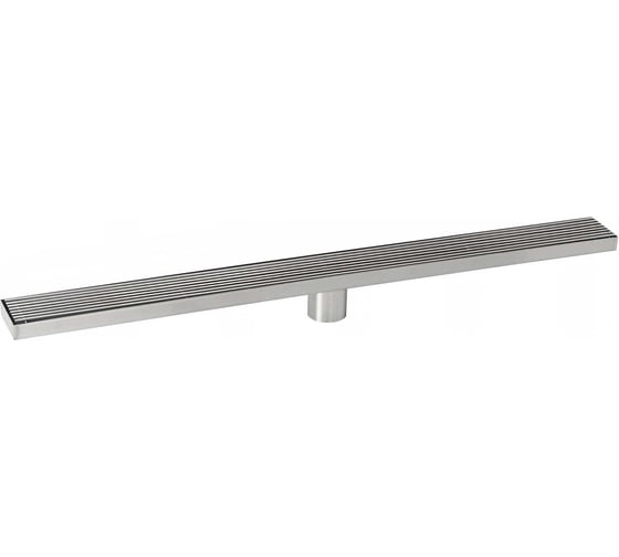 Изображение товара Трап ООО ПКФ Сварком д=50 вертикальный нерж, решетка нерж.800х68 с гидрозатвором (уп/1шт) СанТех s061706