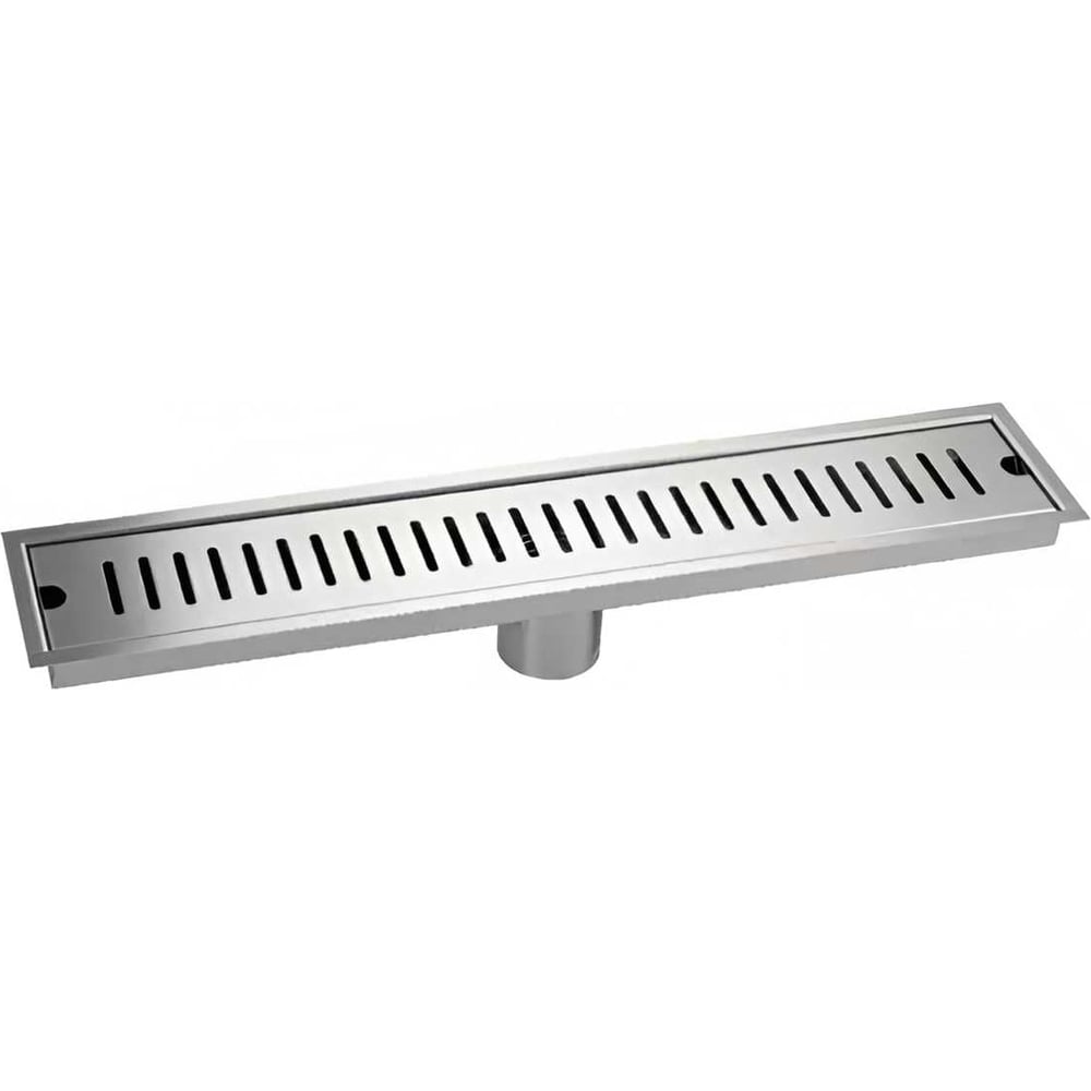 Изображение товара Вертикальный трап из нержавеющей стали с гидрозатвором 50 мм 500х100 мм