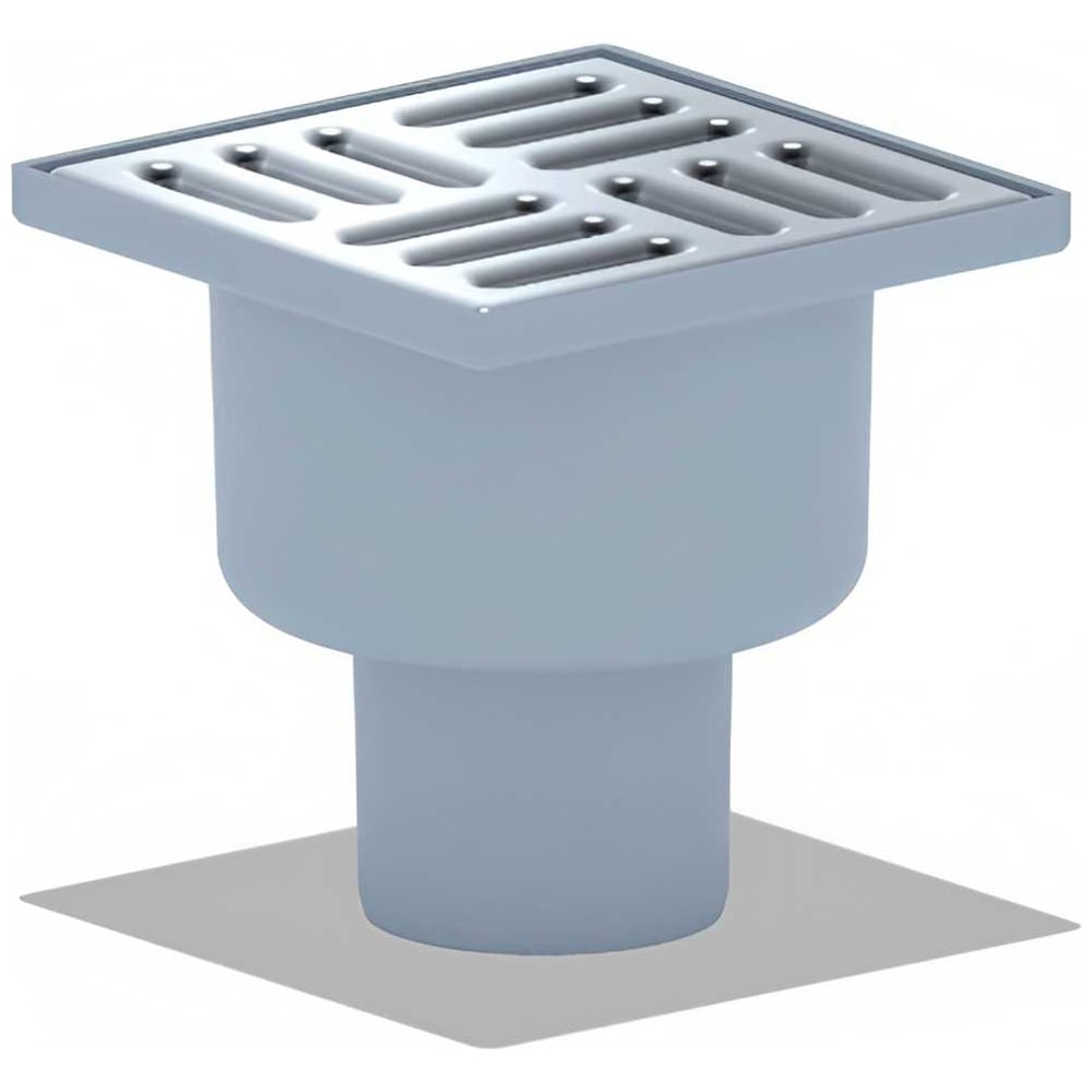 Изображение товара Трап СанТех с вертикальным выпуском и сухим затвором 100х100 д=50