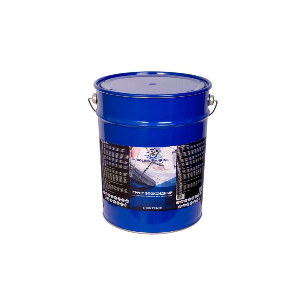 Изображение товара Эпоксидная краска POLIMER MARINE 2К черная 18 кг комплектация