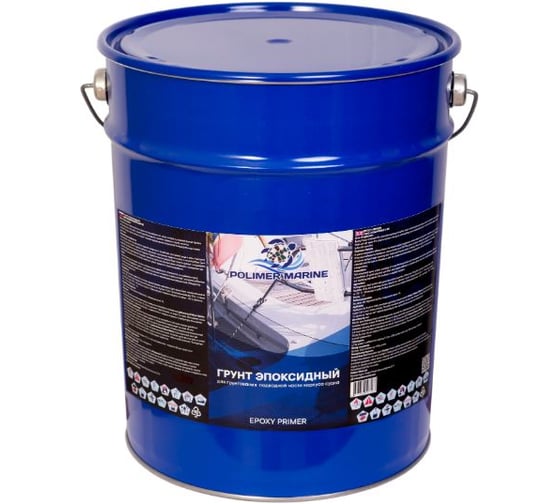 Изображение товара Краска эпоксидная POLIMER MARINE 2К зеленая комплект (18 кг + 0,324 кг) 18КЭзлн
