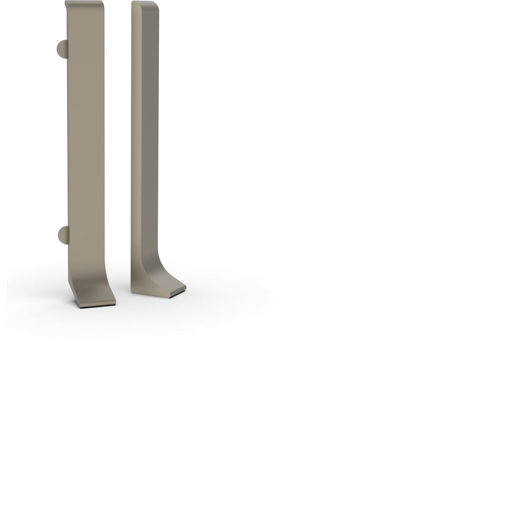 Изображение товара Заглушки для плинтуса ДИАЛ 80 мм ШАМПАНЬ матовые комплект 4 шт