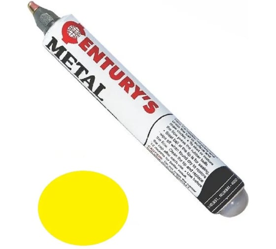Изображение товара Гигантский промышленный маркер Century Markers краска Century Pump Metal Marker 3,0 мм, желтый CM98013