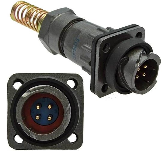 Изображение товара Разъём быстроразъемный RUICHI FQ14-4pin ZPJ-8 107066