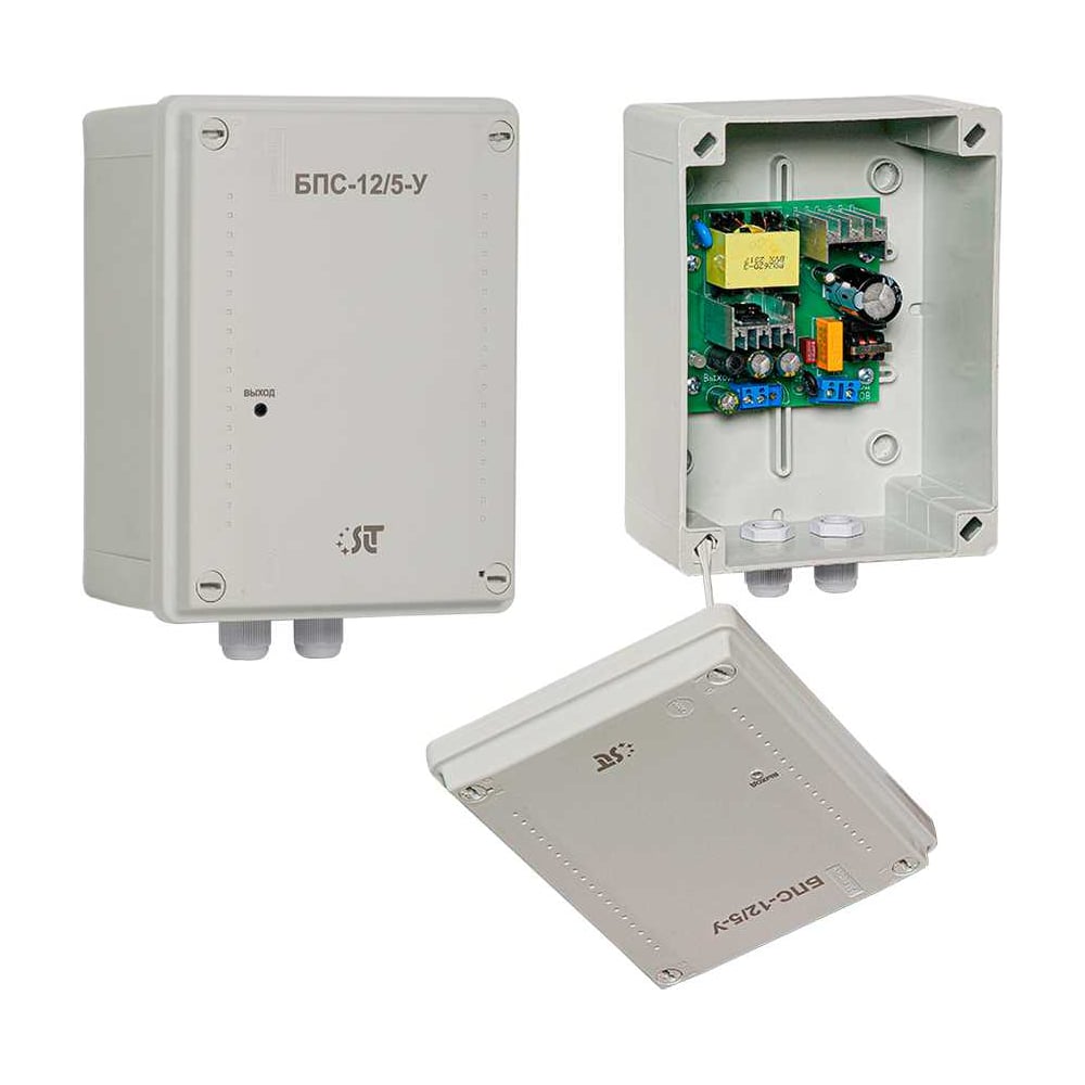 Изображение товара Блок питания стабилизированный SLT БПС-12/5-У IP56 для уличного применения