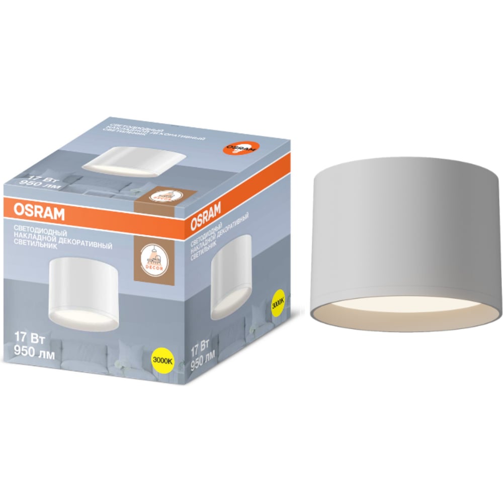 Изображение товара Накладной светильник LEDVANCE OSRAM 17W белый для современного интерьера