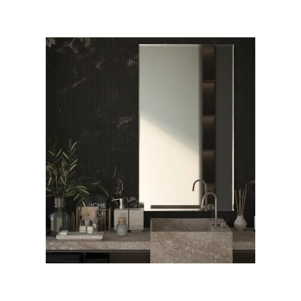 Изображение товара Зеркало настенное Bauform FACET 15 EVOFORM размер 80х140 см с фацетом без рамы