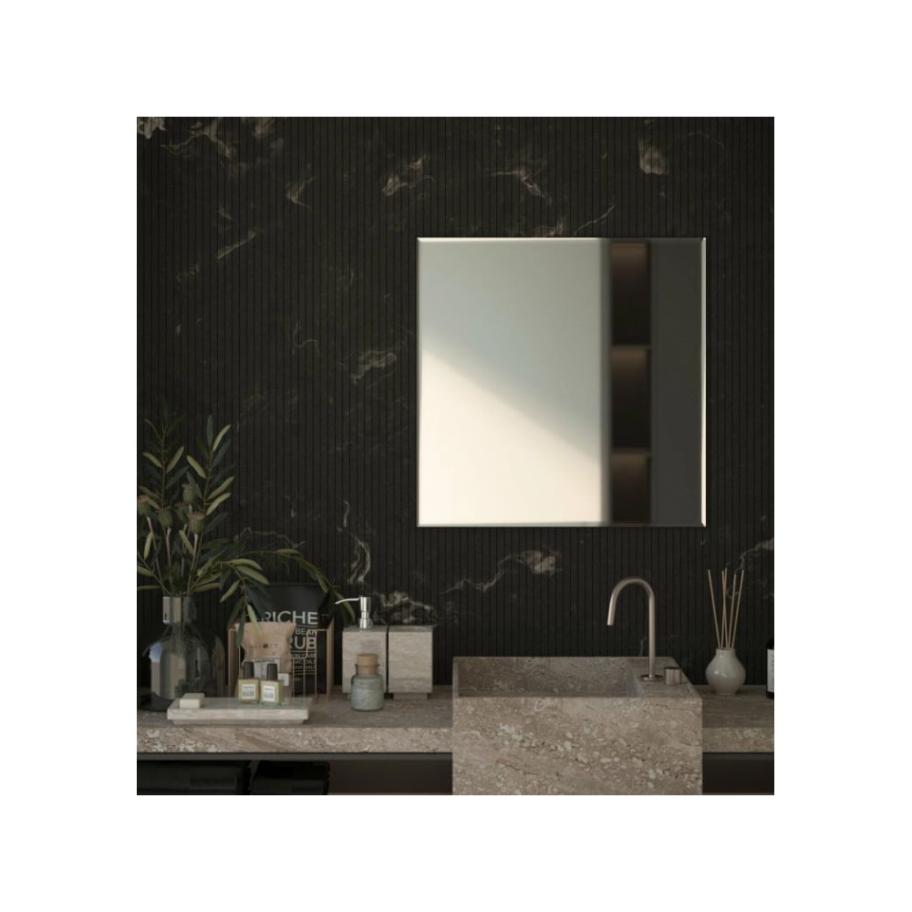 Изображение товара Настенное зеркало Bauform FACET 15 EVOFORM 80х80 см с фацетом современный дизайн