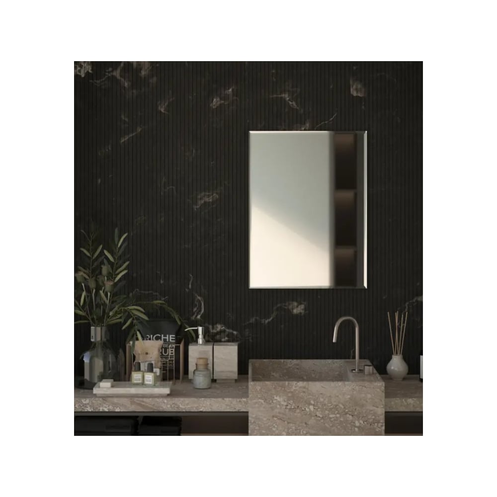 Изображение товара Настенное прямоугольное зеркало Bauform FACET 15 EVOFORM 60х80 см