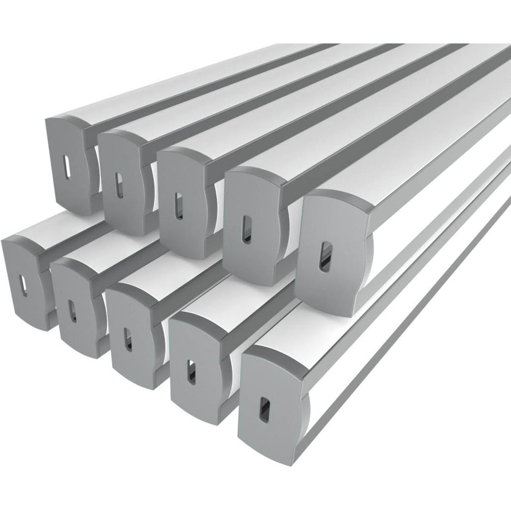 Изображение товара Комплект профиля LEDCRAFT LC-LPF2716M16-3x10Silver 3м для подсветки потолков и ниш