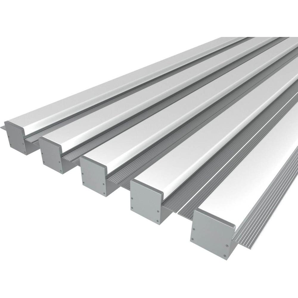 Изображение товара Комплект профиля LEDCRAFT LC-LPSH2564M36-2x5Silver для подсветки, 2м алюминиевый профиль с рассеива