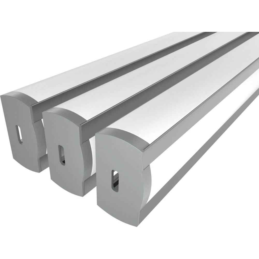 Изображение товара Комплект профиля LEDCRAFT LC-LPF2716M16-2x3Silver 2м для подсветки ступеней и карнизов