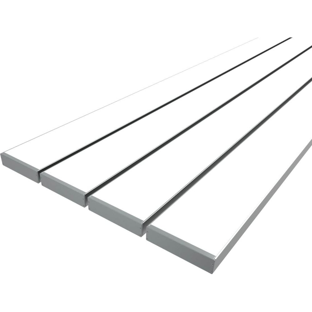 Изображение товара Комплект профиля LEDCRAFT LC-LP27120M115-2x4Silver 2 м для светодиодных лент