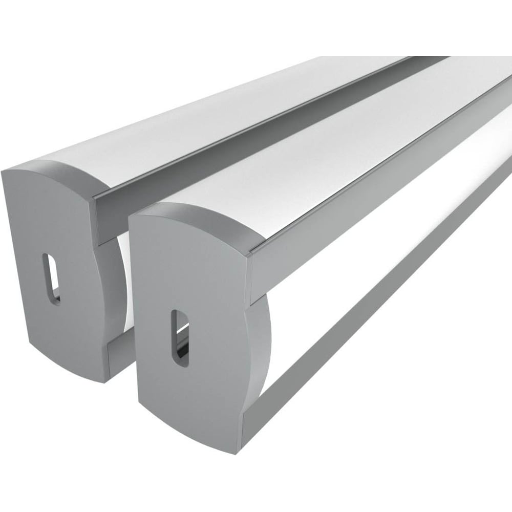 Изображение товара Комплект профиля LEDCRAFT LC-LPF2716M16-2x2 серебро 2 м для подсветки, IP 20