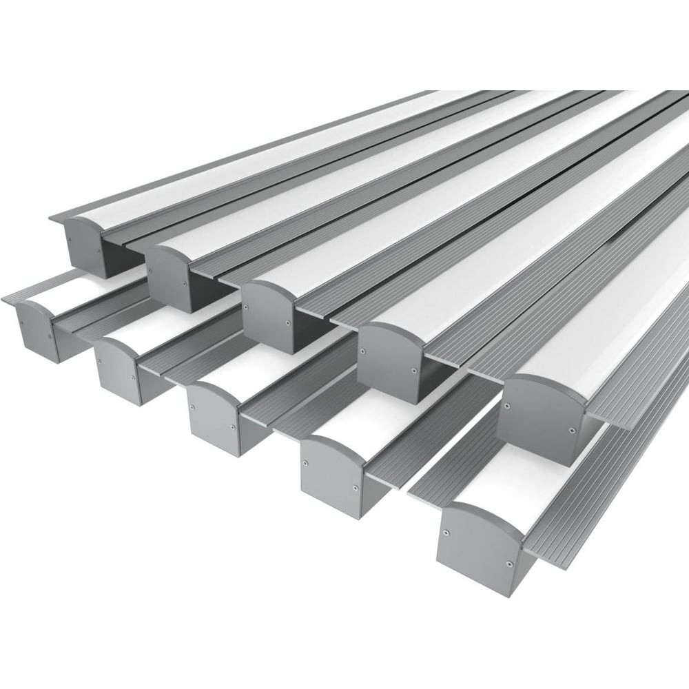 Изображение товара Комплект профиля LEDCRAFT LC-LPSH2558M28-2x10Silver для контурной подсветки