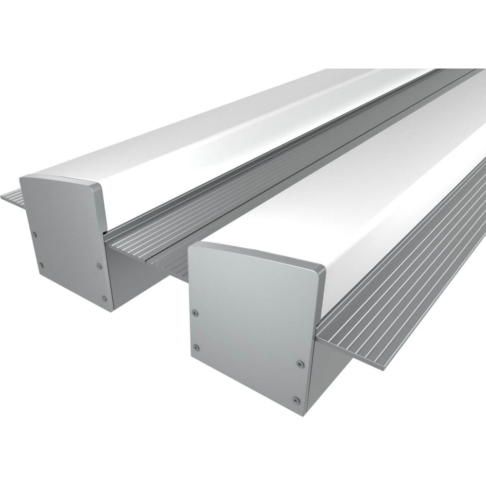 Изображение товара Комплект профилей LEDCRAFT LC-LPSH2564M36T-2x2 серебро для скрытой подсветки 2м