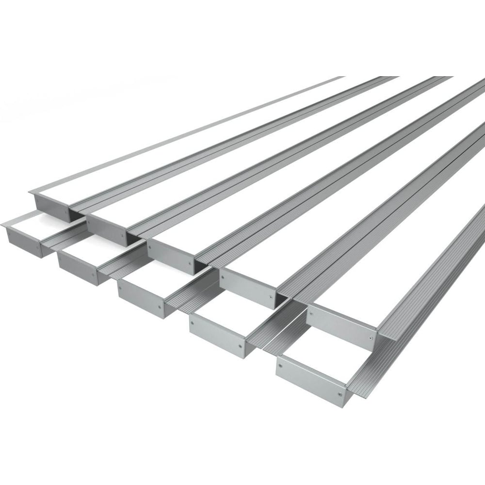 Изображение товара Комплект профиля LEDCRAFT LC-LPSH2090M55-2x10Silver 2 м алюминий поликарбонат IP 20