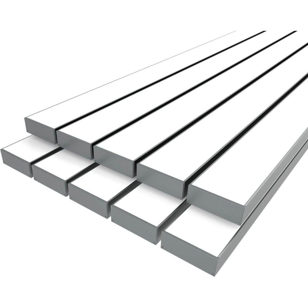 Изображение товара Комплект профиля LEDCRAFT LC-LP2774M68-2x10 Silver для LED-ленты 2м