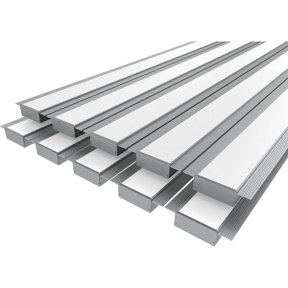 Изображение товара Комплект профиля LEDCRAFT LC-LPSH2080M44-2x10Silver для контурной подсветки