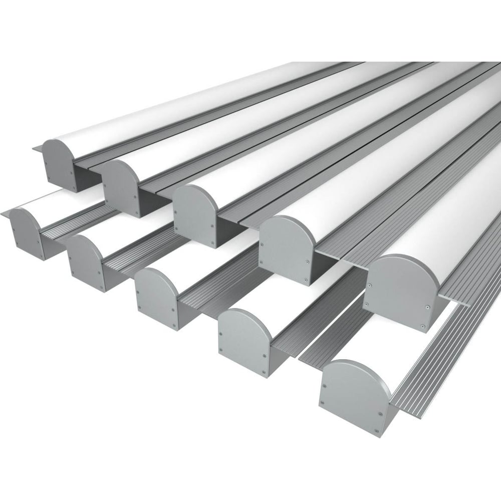 Изображение товара Комплект профиля светодиодный LEDCRAFT LC-LPSH2564M36R-3x10 серебро для натяжных потолков и стен